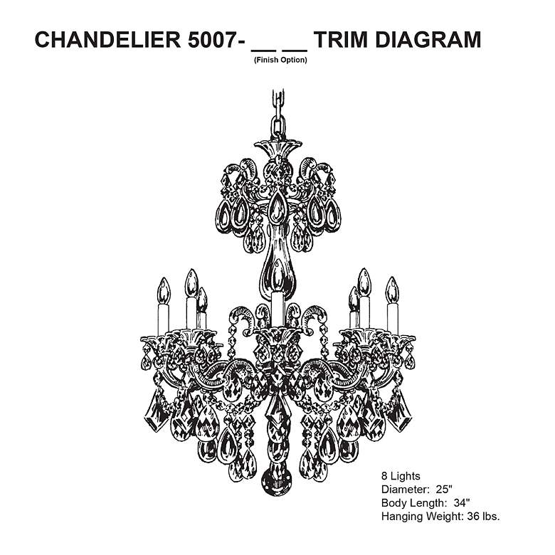 Image 6 Schonbek La Scala Collection 25" Wide Crystal Chandelier more views