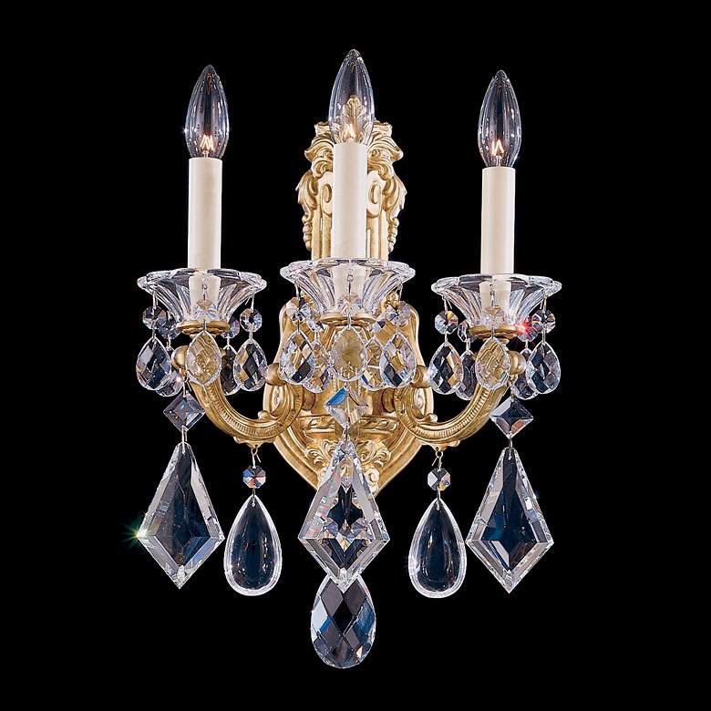 Image 1 Schonbek La Scala Collection 3-Light Crystal Wall Sconce