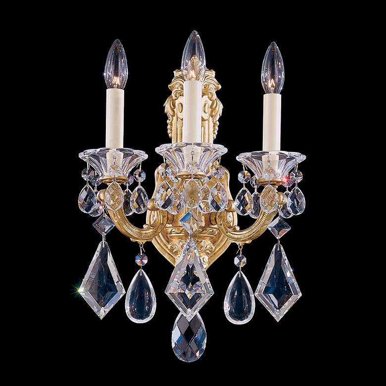 Image 1 Schonbek La Scala Collection 3-Light Crystal Wall Sconce