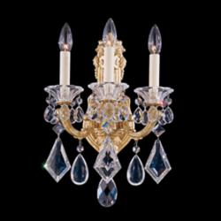Schonbek La Scala Collection 3-Light Crystal Wall Sconce