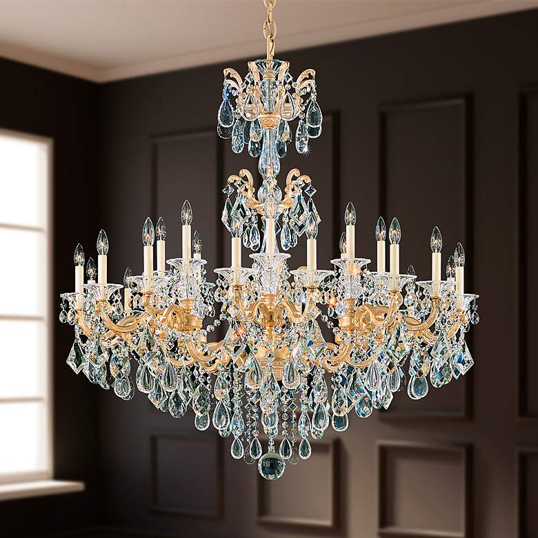 Image 1 Schonbek La Scala Collection 46" Wide Crystal Chandelier