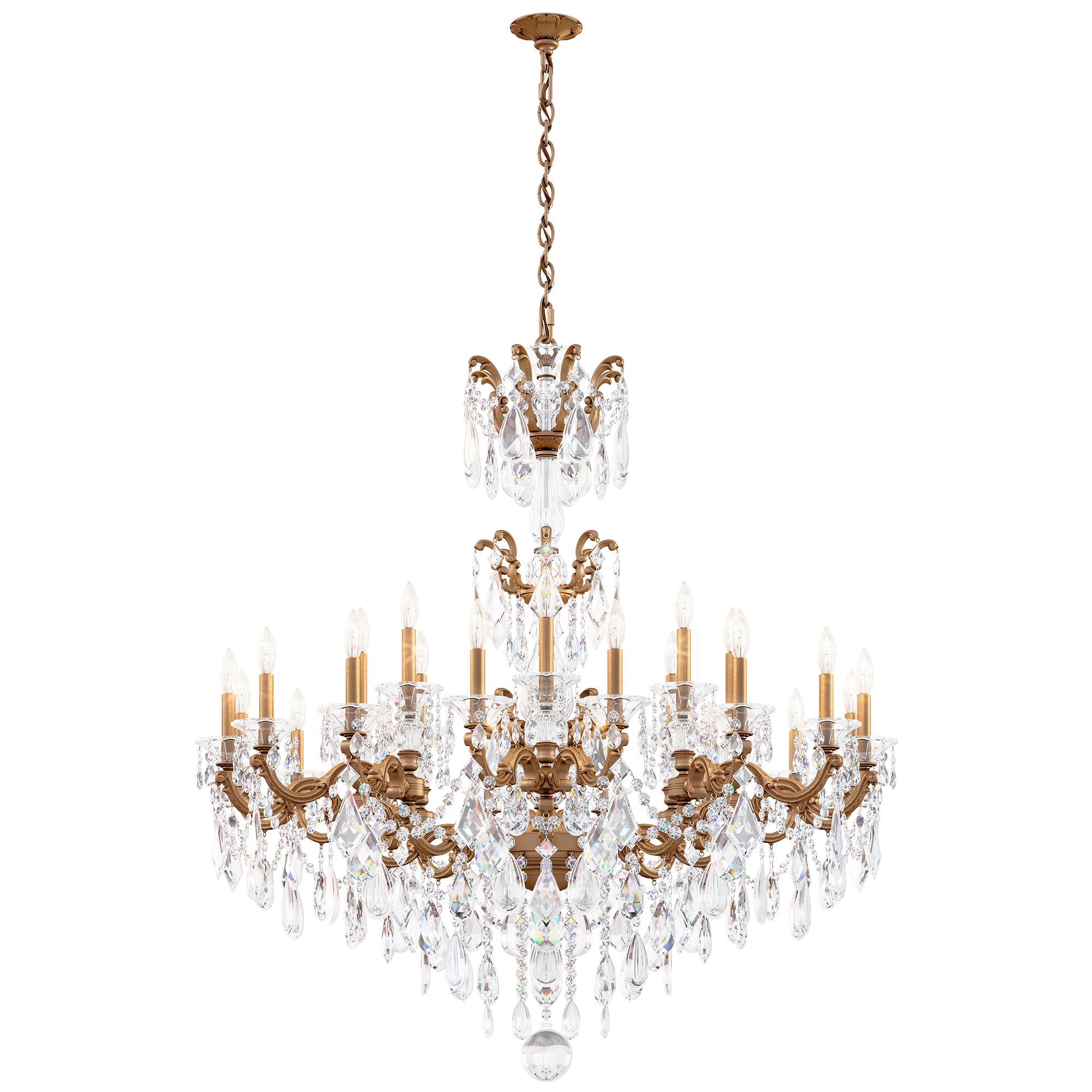 Schonbek La Scala Collection 46" Wide Crystal Chandelier