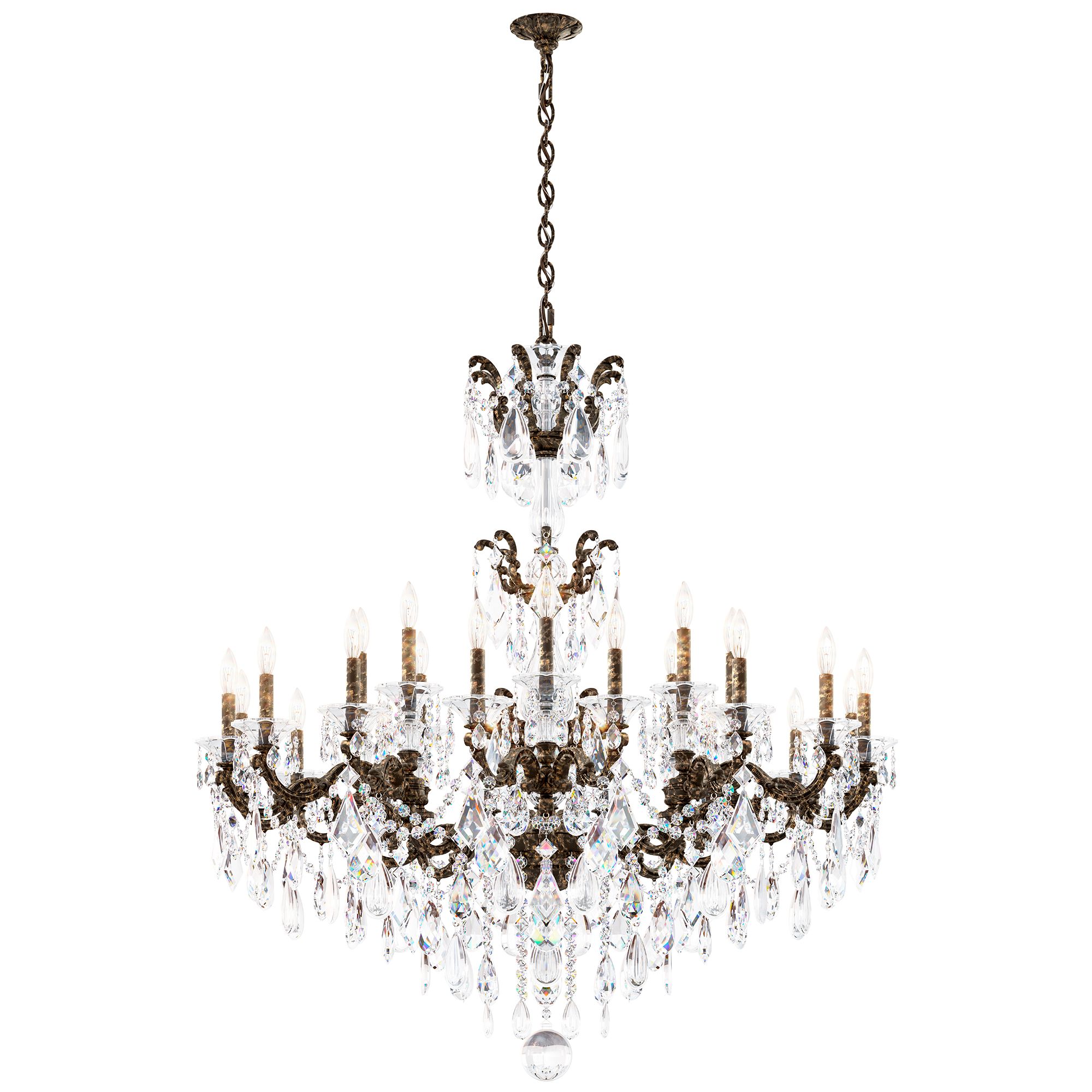 Schonbek La Scala Collection 46" Wide Crystal Chandelier