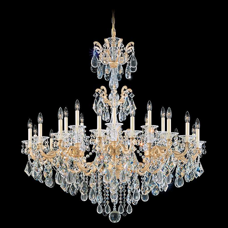 Image 1 Schonbek La Scala Collection 46 inch Wide Crystal Chandelier