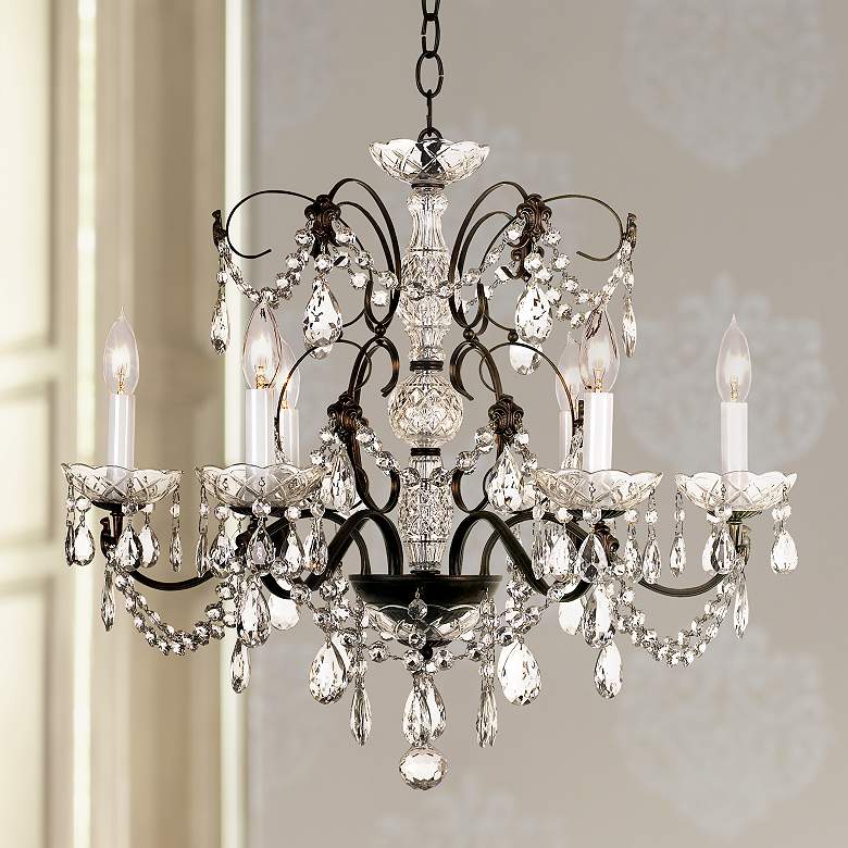 Image 1 Schonbek Madison 24 inchW 6-Light Crystal Chandelier