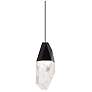 1_Schonbek Martini 2 3/4" Wide Black Crystal LED Mini Pendant