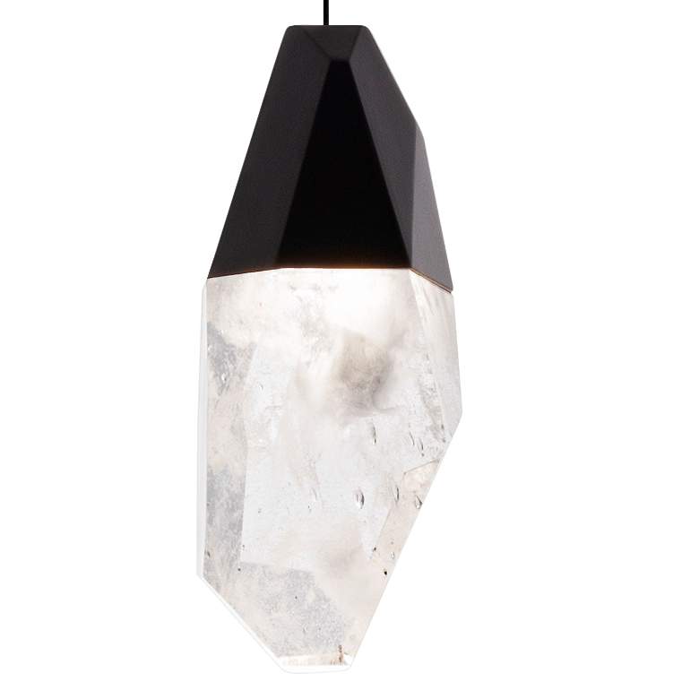 Image 2 Schonbek Martini 2 3/4" Wide Black Crystal LED Mini Pendant more views