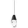 1_Schonbek Martini 2 3/4" Wide Black Crystal LED Mini Pendant