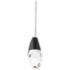 Schonbek Martini 2 3/4" Wide Black Crystal LED Mini Pendant