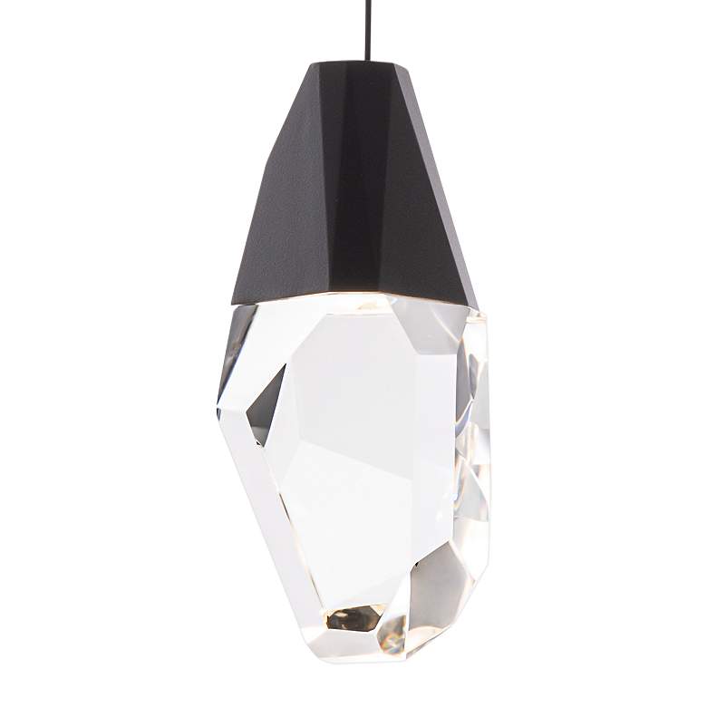 Image 2 Schonbek Martini 2 3/4" Wide Black Crystal LED Mini Pendant more views