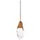 Schonbek Martini 6" Wide Aged Brass and Optic Crystal LED Mini Pendant
