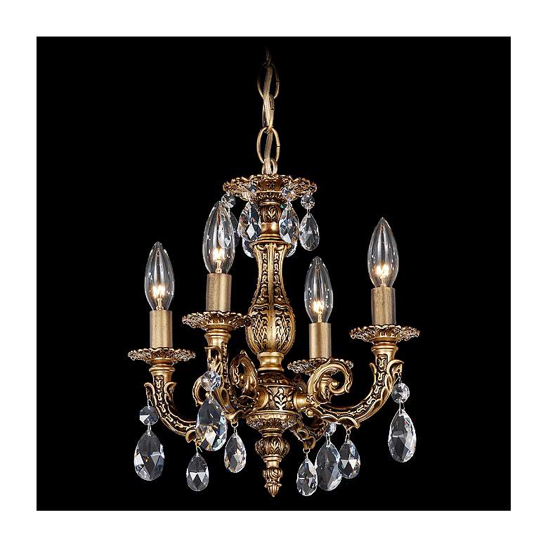 Image 1 Schonbek Milano 12 inchW Midnight Optic Crystal Mini Chandelier