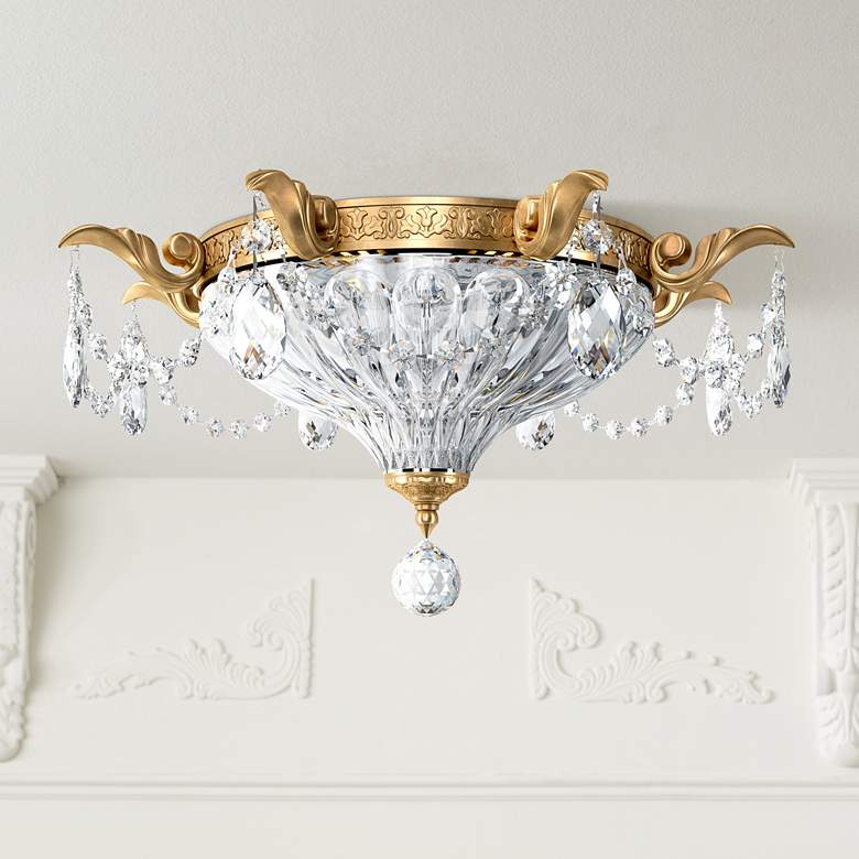 Image 1 Schonbek Milano 16 1/2" Wide Heirloom Gold Ceiling Light