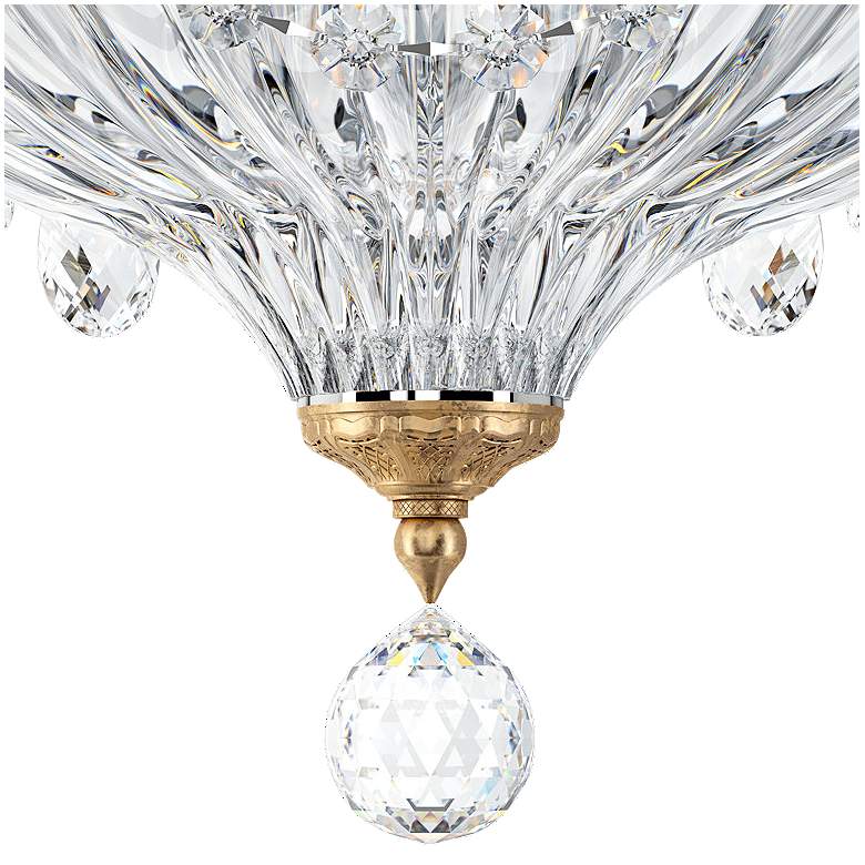 Image 2 Schonbek Milano 16 1/2"W French Gold Crystal Ceiling Light more views