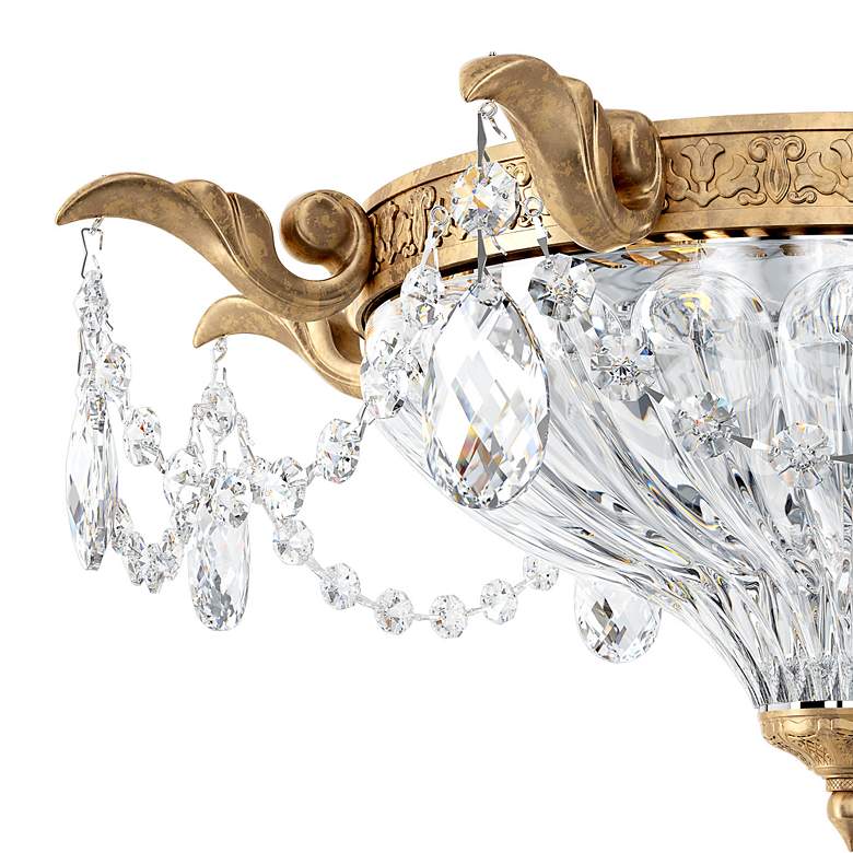 Image 3 Schonbek Milano 16 1/2"W French Gold Crystal Ceiling Light more views
