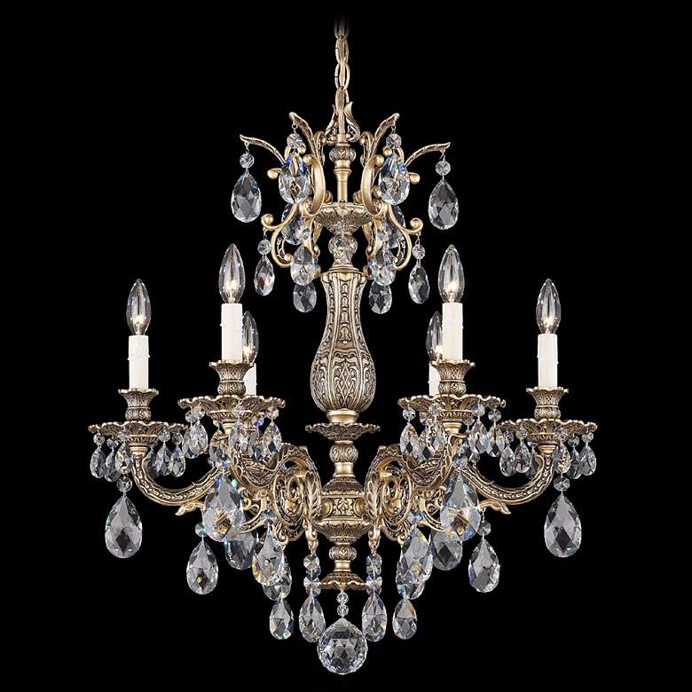 Image 1 Schonbek Milano 24" Wide Midnight Clear Crystal Chandelier
