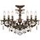 Schonbek Milano 24"W Midnight Clear Crystal Ceiling Light