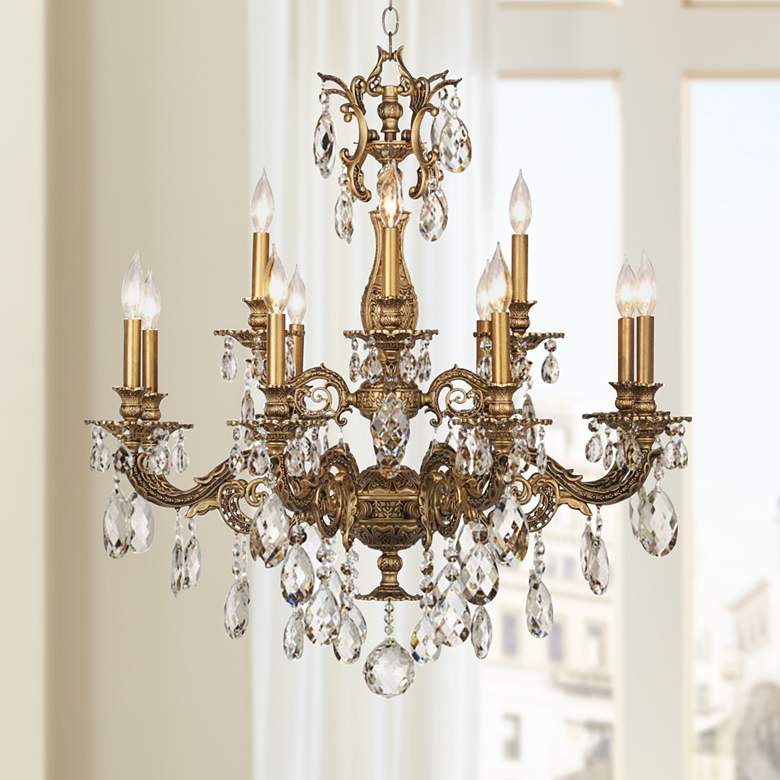 Image 1 Schonbek Milano 32 1/2" Wide Midnight Optic Crystal Chandelier