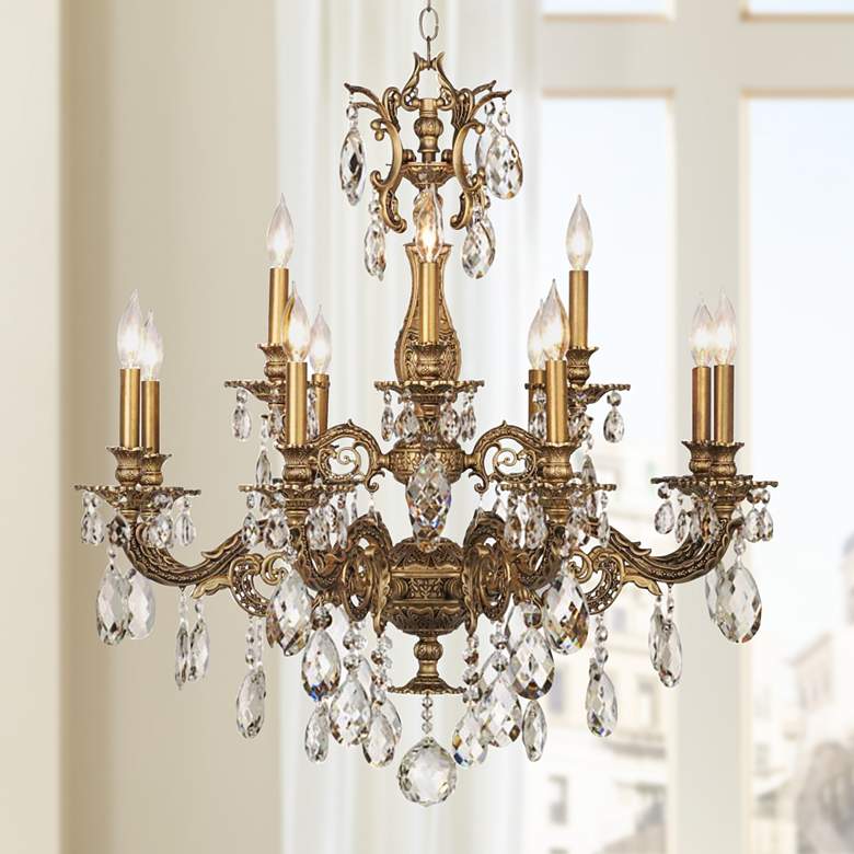 Image 1 Schonbek Milano 32 1/2"W Midnight Spectra Crystal Chandelier