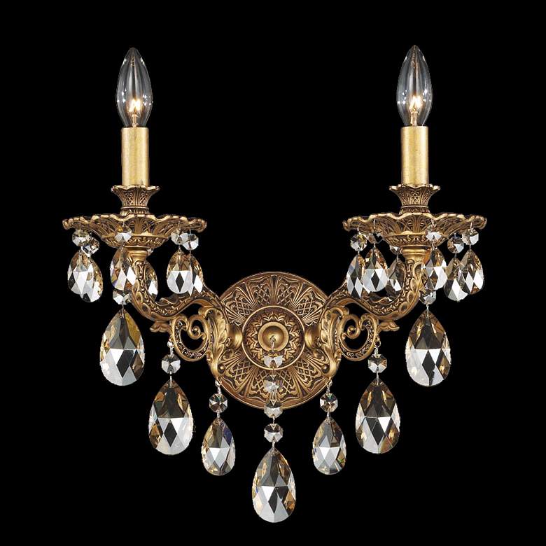 Image 1 Schonbek Milano Collection 2-Light Crystal Wall Sconce