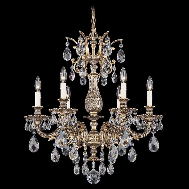 Image 1 Schonbek Milano Collection 24 inch Wide Crystal Chandelier