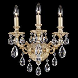 Schonbek Milano Collection 3-Light Crystal Wall Sconce