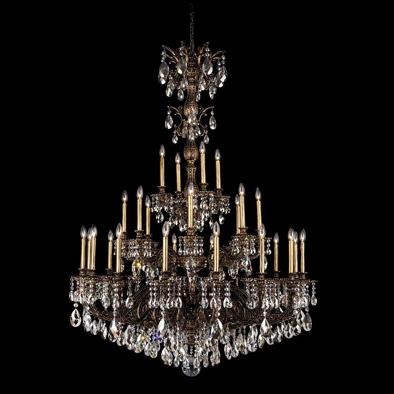 Image 1 Schonbek Milano Collection 50 inch Wide Crystal Chandelier