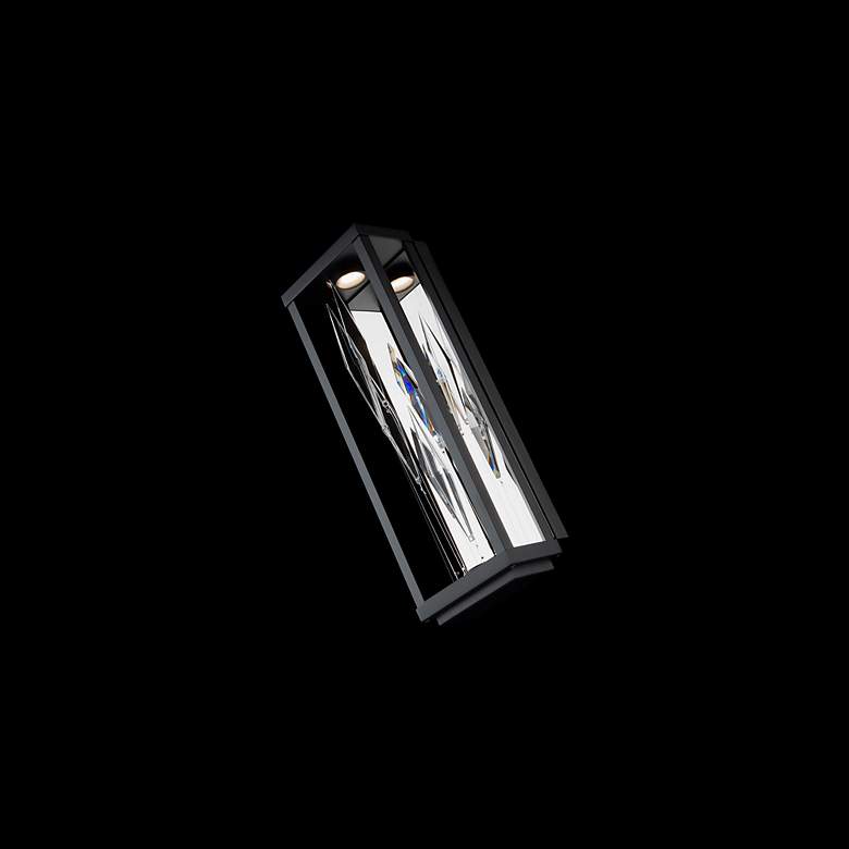 Image 4 Schonbek Mirage 16 1/2" High Black LED Wall Sconce more views