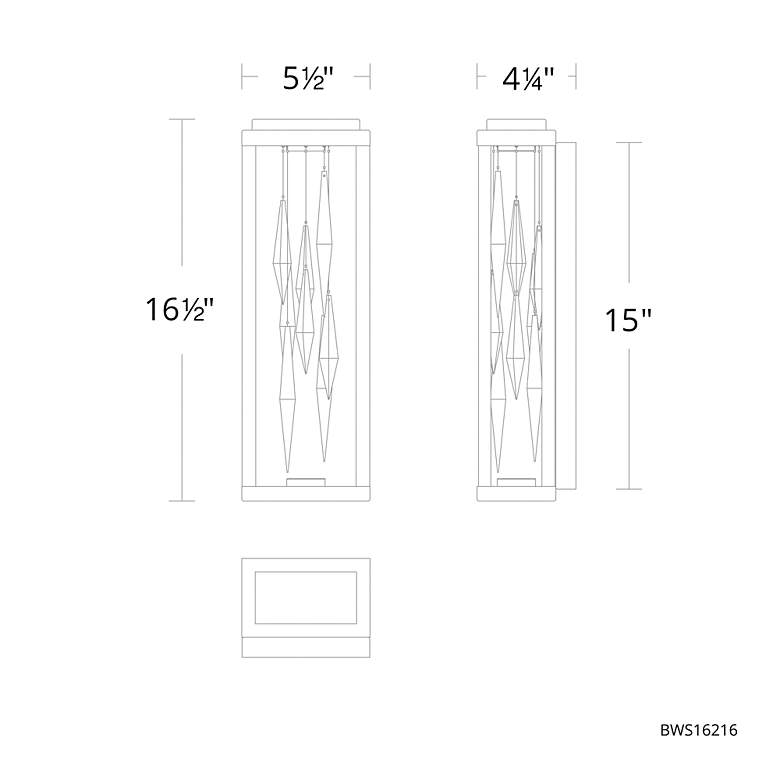 Image 5 Schonbek Mirage 16 1/2" High Black LED Wall Sconce more views