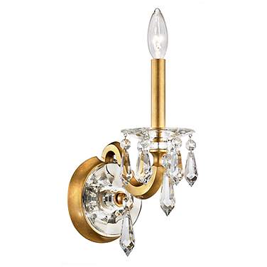 Schonbek Napoli 14 1/2" High Heirloom Gold Wall Sconce