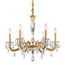 1_Schonbek Napoli 28"W Heirloom Gold 6-Light Chandelier