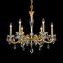 2_Schonbek Napoli 28"W Heirloom Gold 6-Light Chandelier more views