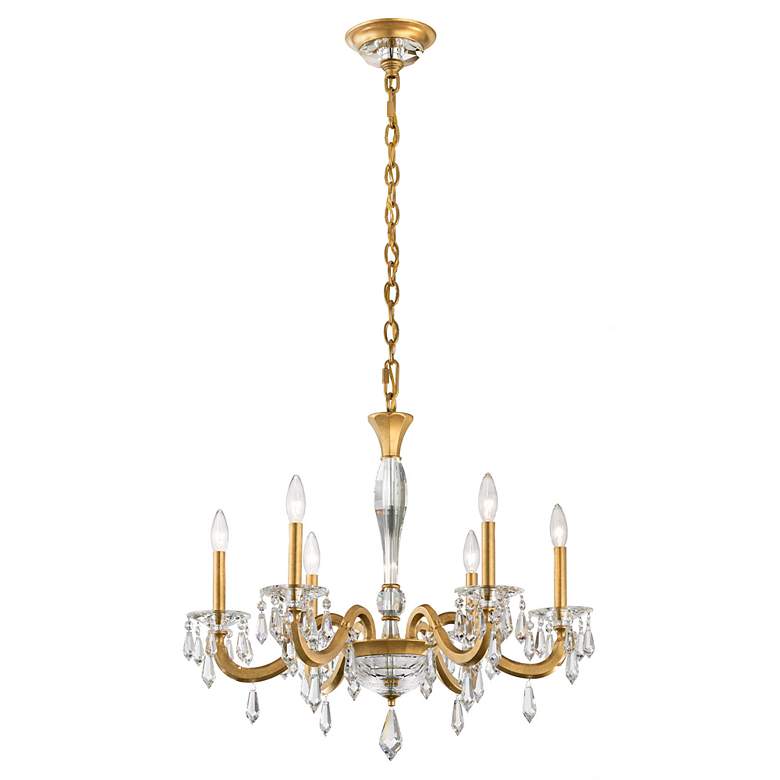 Image 4 Schonbek Napoli 28"W Heirloom Gold 6-Light Chandelier more views