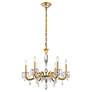 4_Schonbek Napoli 28"W Heirloom Gold 6-Light Chandelier more views