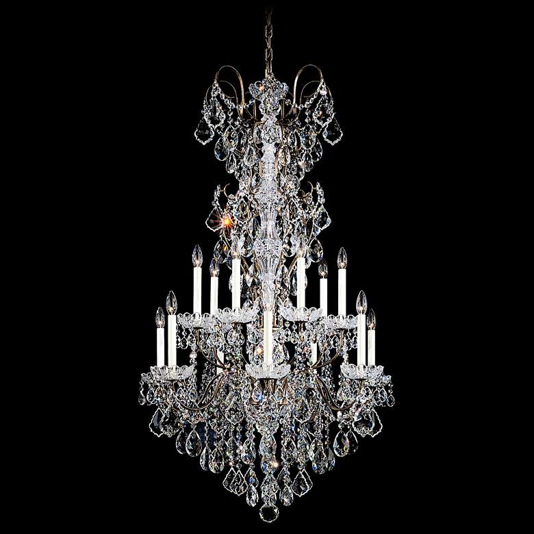 Image 1 Schonbek New Orleans 32"W Gold Hand-Cut Crystal Chandelier
