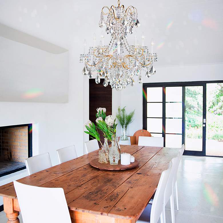 Image 5 Schonbek New Orleans Collection 28" Wide Crystal Chandelier more views