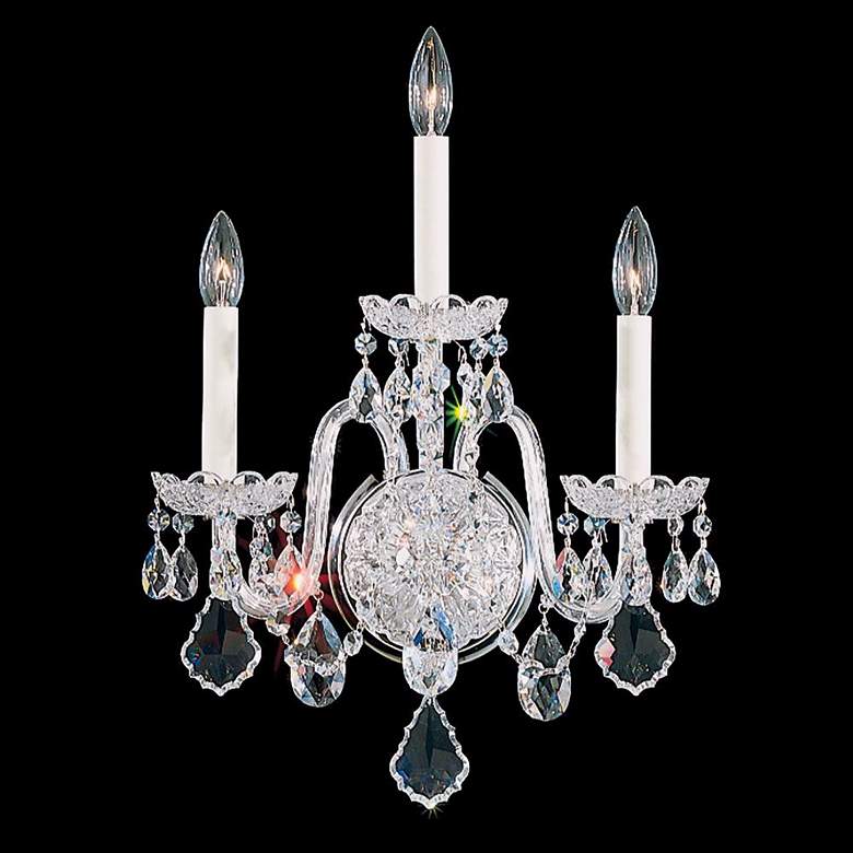 Image 1 Schonbek Olde World 20 inch High Swarovski Crystal Wall Sconce