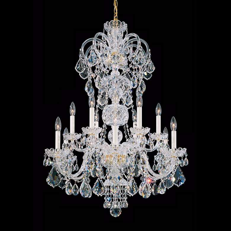 Image 1 Schonbek Olde World 30 inch Wide Gold Spectra Crystal Chandelier