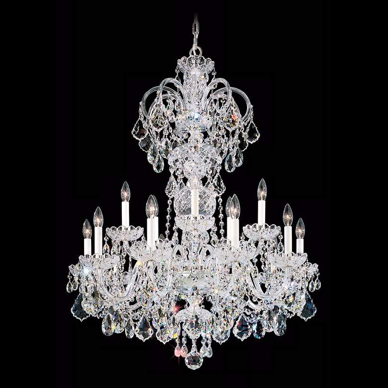 Image 1 Schonbek Olde World 32"W Gold Swarovski Crystal Chandelier