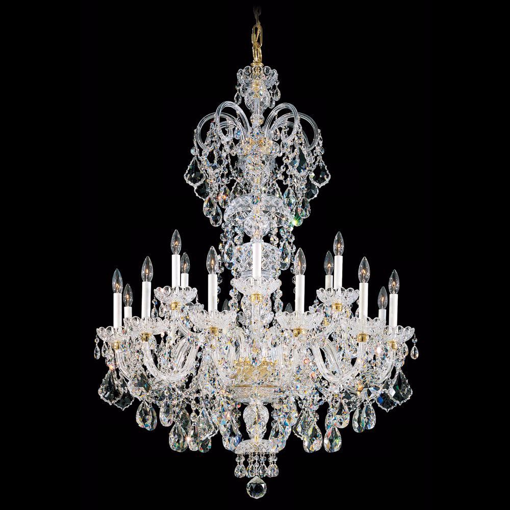 36 inch wide crystal chandelier