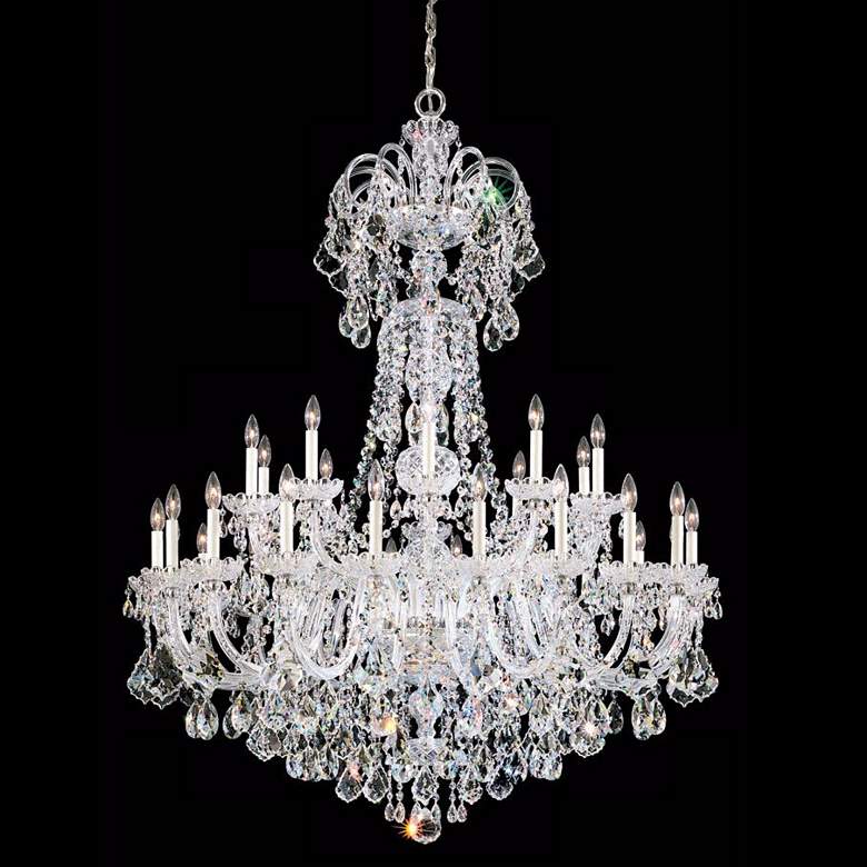 Image 1 Schonbek Olde World 48"W Silver Spectra Crystal Chandelier