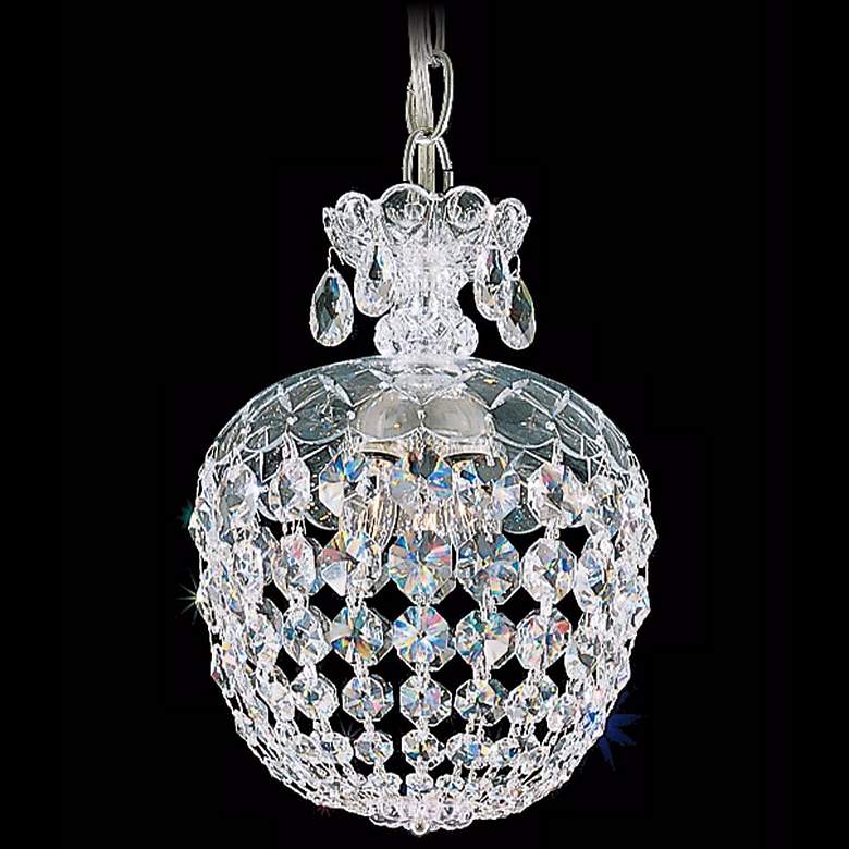 Image 1 Schonbek Olde World 8" Swarovski Crystal Mini Pendant Light