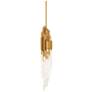 2_Schonbek Organza 3 1/2" Wide Aged Brass LED Mini Pendant