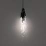 1_Schonbek Organza 3 3/4" Wide Black LED Mini Pendant