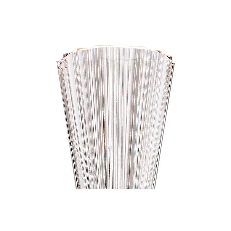 Image 2 Schonbek Origami 14" High Polished Chrome LED Wall Sconce more views