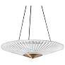 Thumbnail1 of Schonbek Origami 24" Wide Aged Brass Clear Crystal 1-Light Pendant