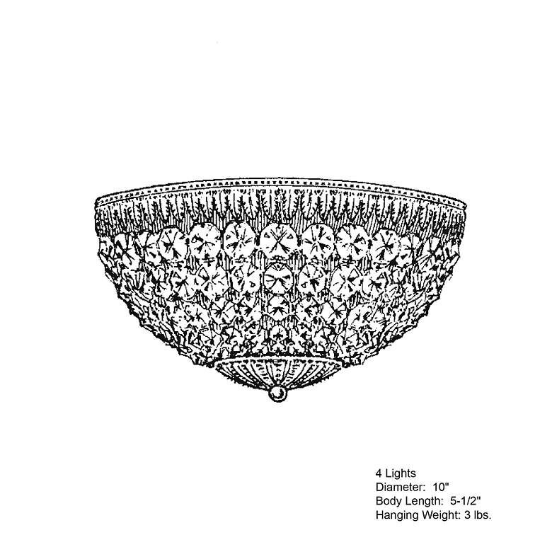 Image 4 Schonbek Petit Crystal 10"W Heirloom Bronze Ceiling Light more views
