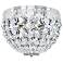Schonbek Petit Crystal 8" Wide Polished Silver Ceiling Light