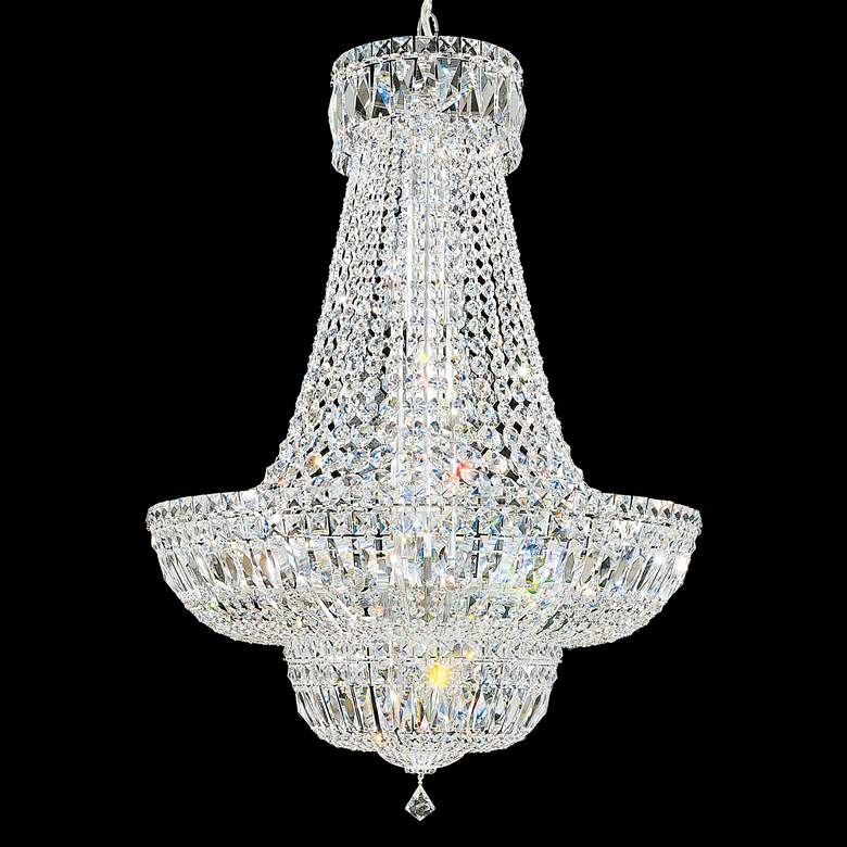 Image 1 Schonbek Petit Crystal Deluxe 24 inch Wide Silver Chandelier