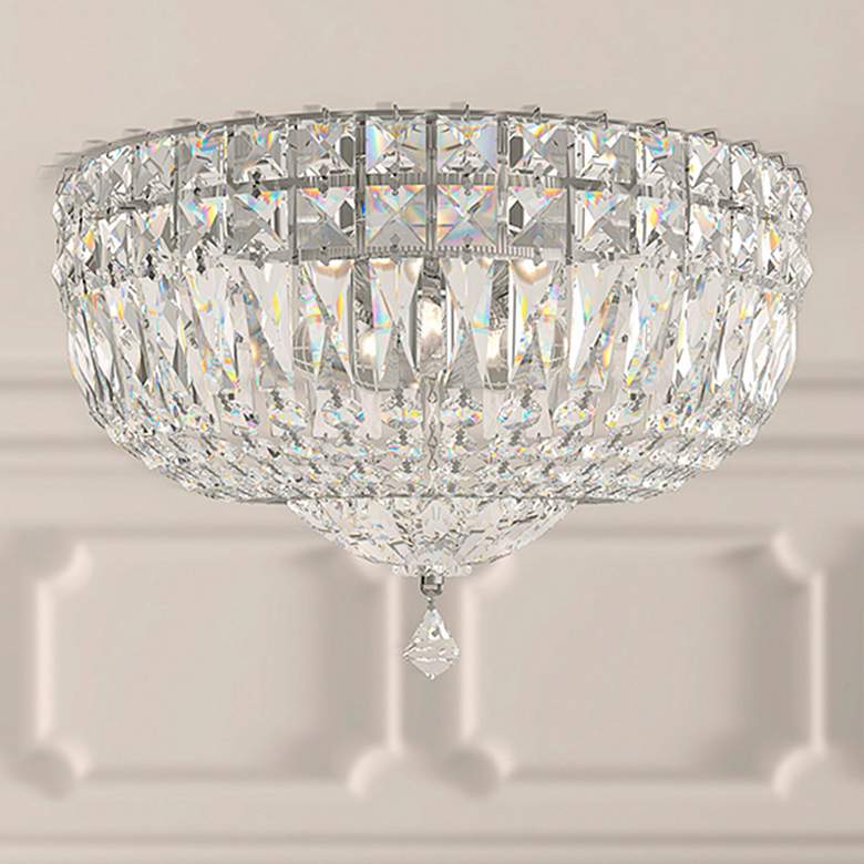 Image 1 Schonbek Petit Deluxe 12 inch Wide Clear Crystal Ceiling Light
